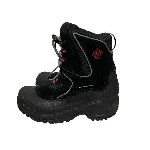 Columbia Bugaboot Celcius‎ Insulated Winter Black Red Boots Size 2 - Picture 3 of 8